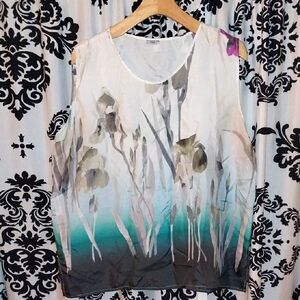 Floral Sleeveless Top - Multicolor